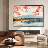 Landscape 291 Canvas Art 60 x 40 cm / Black