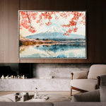 Landscape 291 Canvas Art 60 x 40 cm / Black