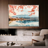 Landscape 291 Canvas Art 60 x 40 cm / Black