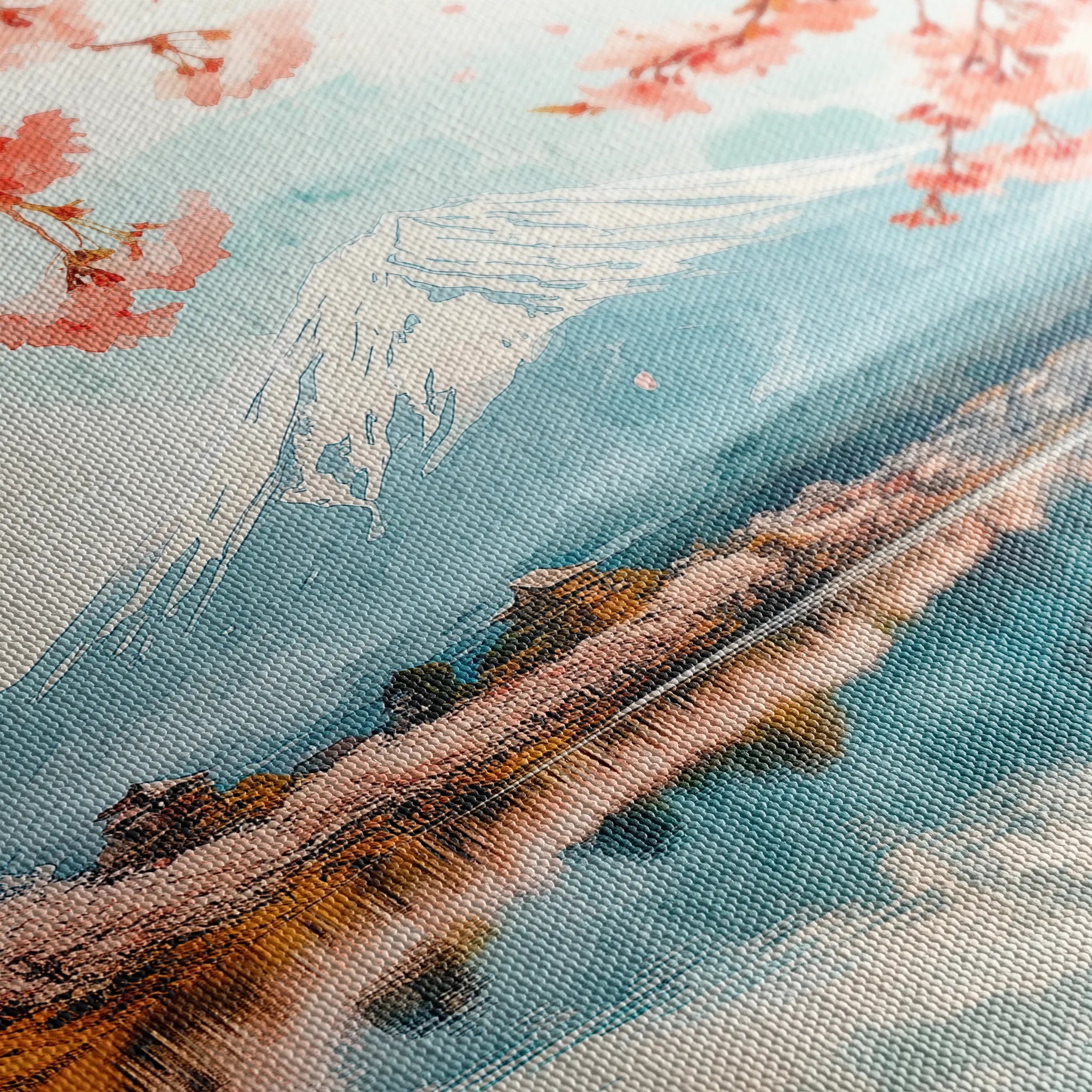 Landscape 291 Canvas Art 60 x 40 cm / Black