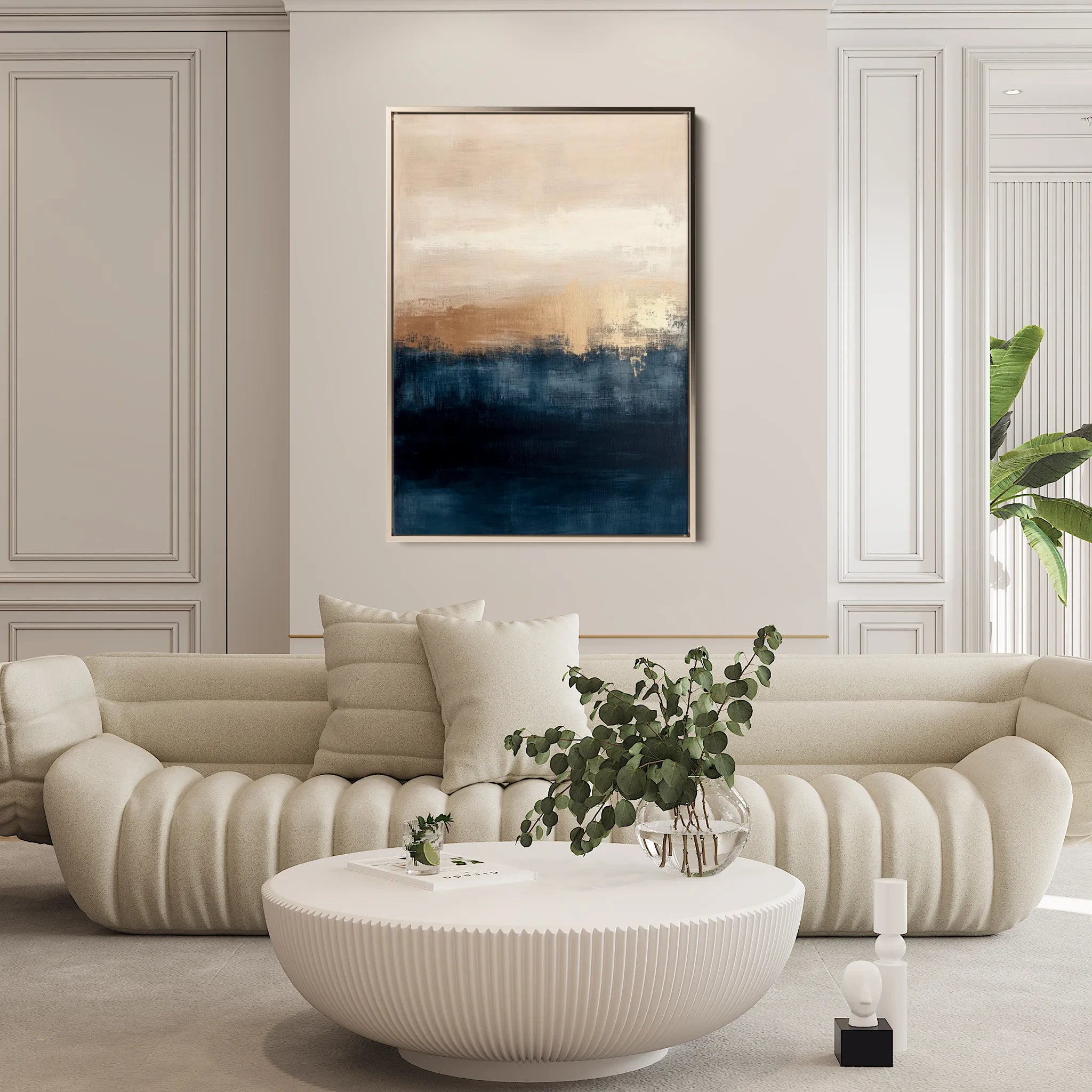 Abstract 292 Canvas Art 60 x 40 cm / Black