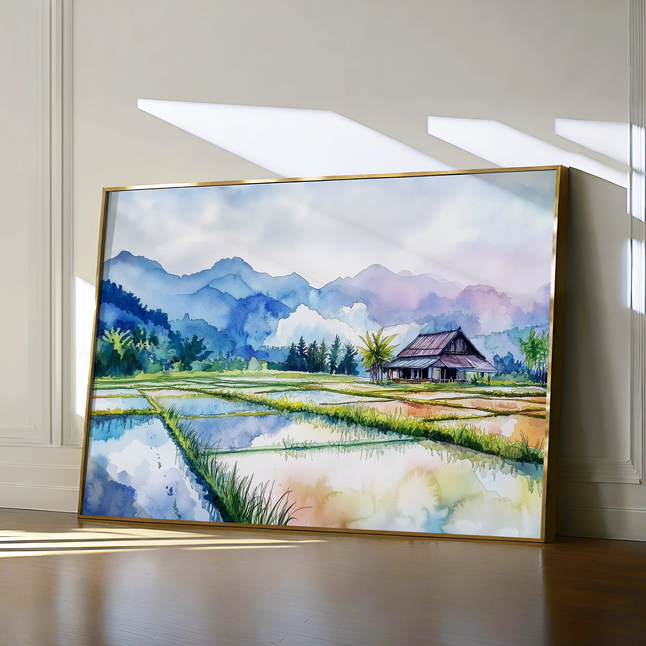Landscape 292 Canvas Art 60 x 40 cm / Black