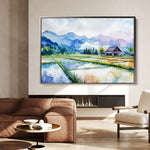 Landscape 292 Canvas Art 60 x 40 cm / Black