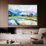 Landscape 292 Canvas Art 60 x 40 cm / Black