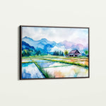 Landscape 292 Canvas Art 60 x 40 cm / Black