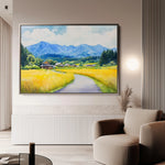 Landscape 293 Canvas Art 60 x 40 cm / Black