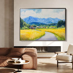 Landscape 293 Canvas Art 60 x 40 cm / Black