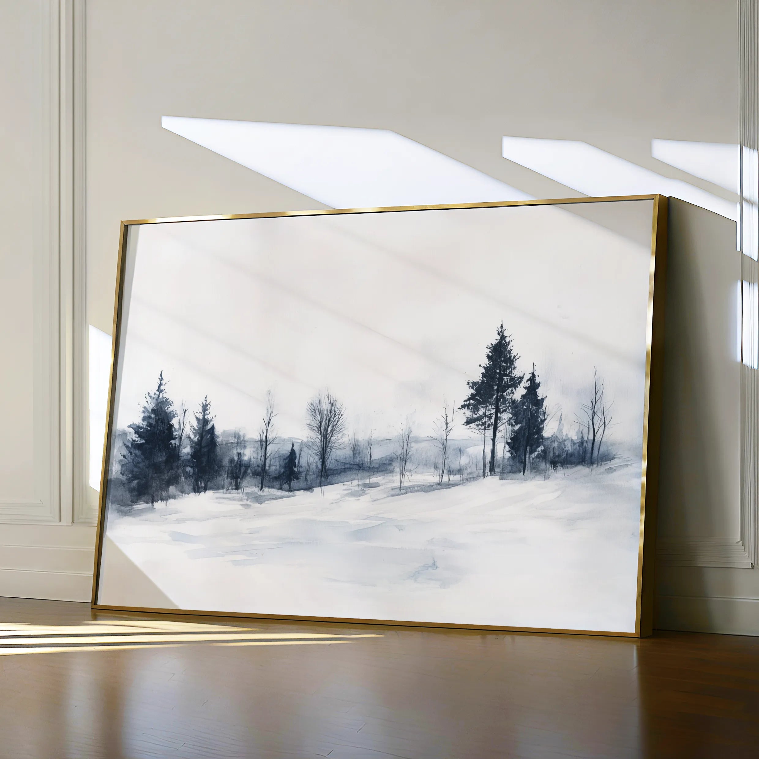 Landscape 294 Canvas Art 60 x 40 cm / Black