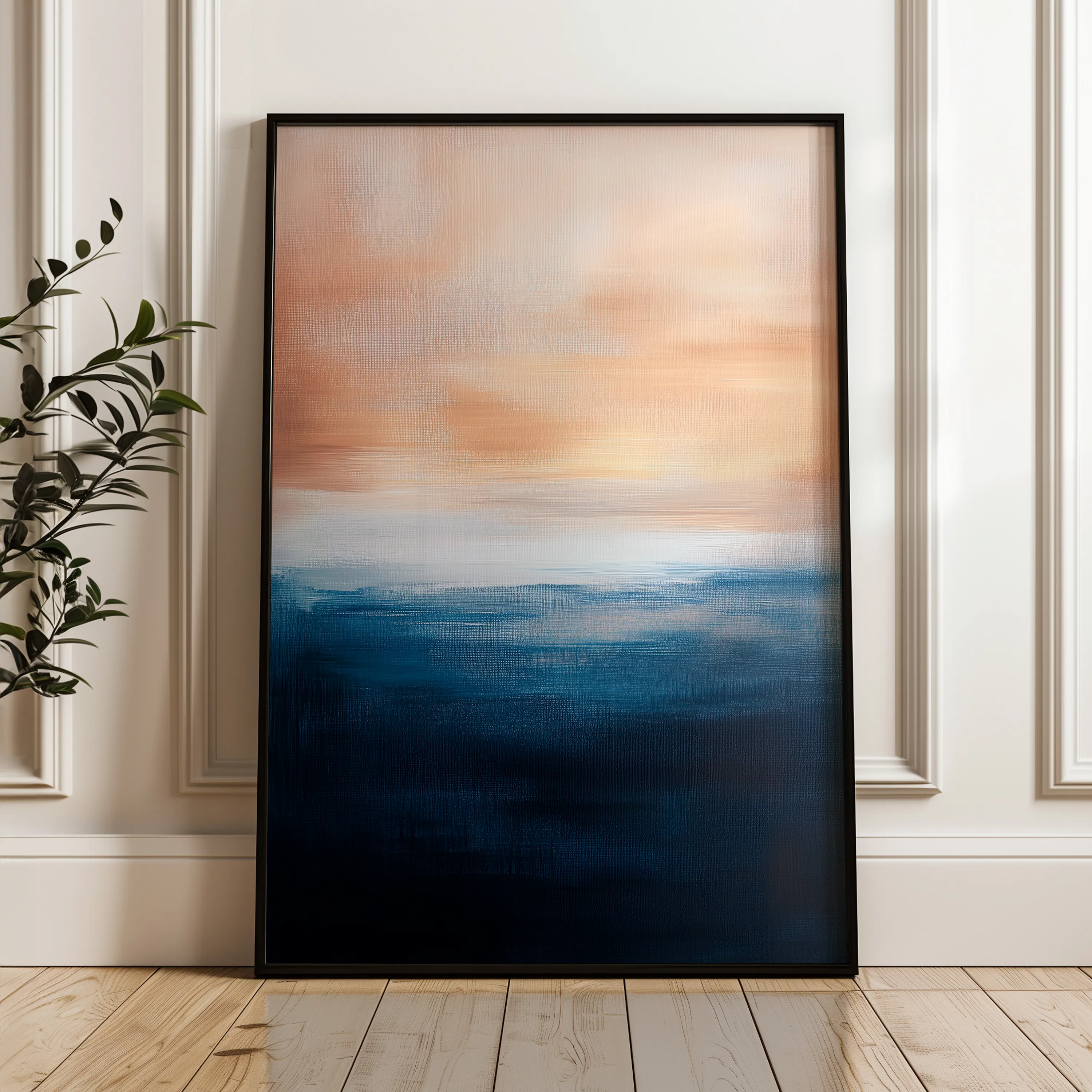Abstract 295 Canvas Art 60 x 40 cm / Black