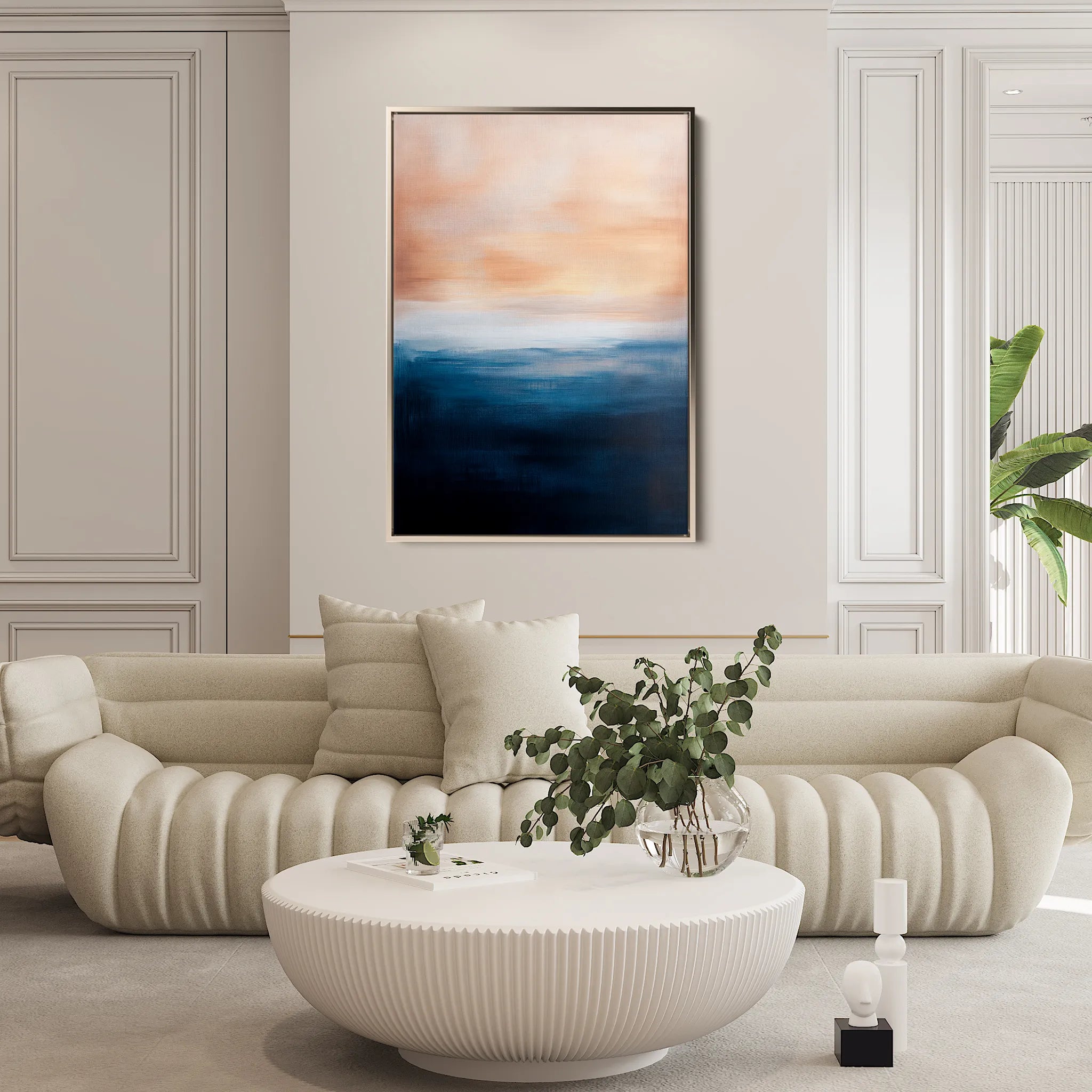 Abstract 295 Canvas Art 60 x 40 cm / Black
