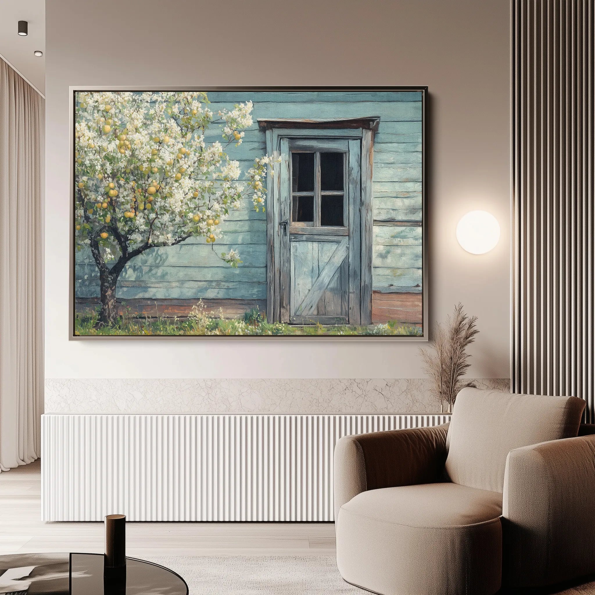 Landscape 295 Canvas Art 60 x 40 cm / Black