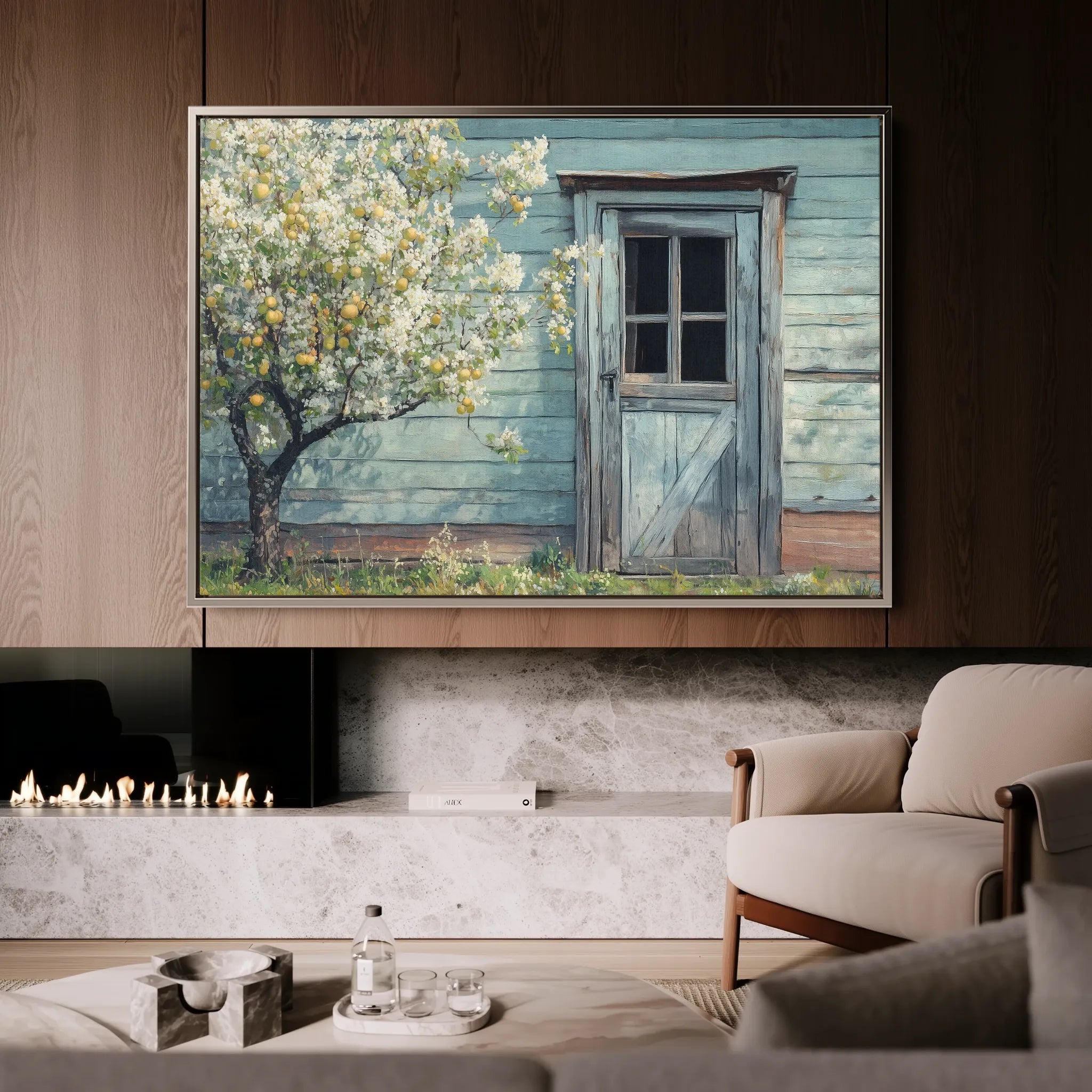 Landscape 295 Canvas Art 60 x 40 cm / Black
