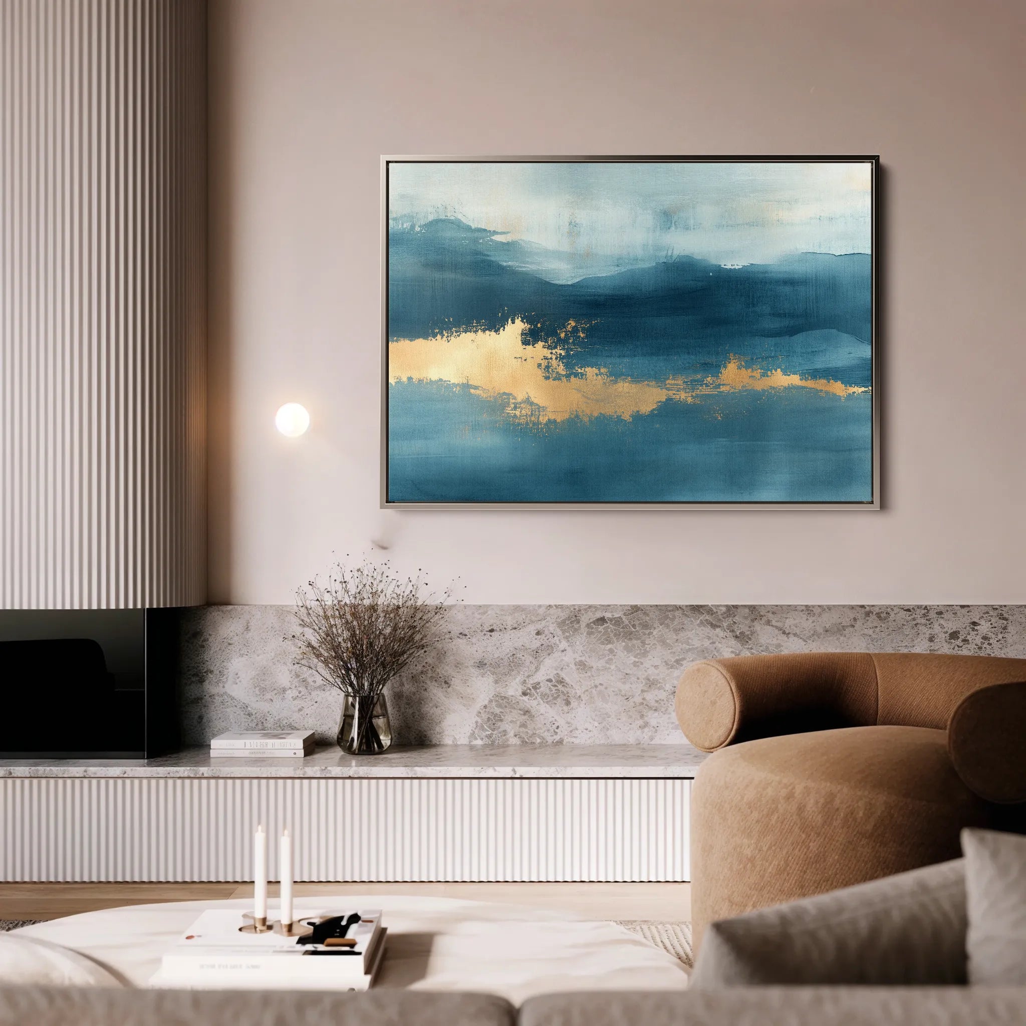 Abstract 296 Canvas Art 60 x 40 cm / Black