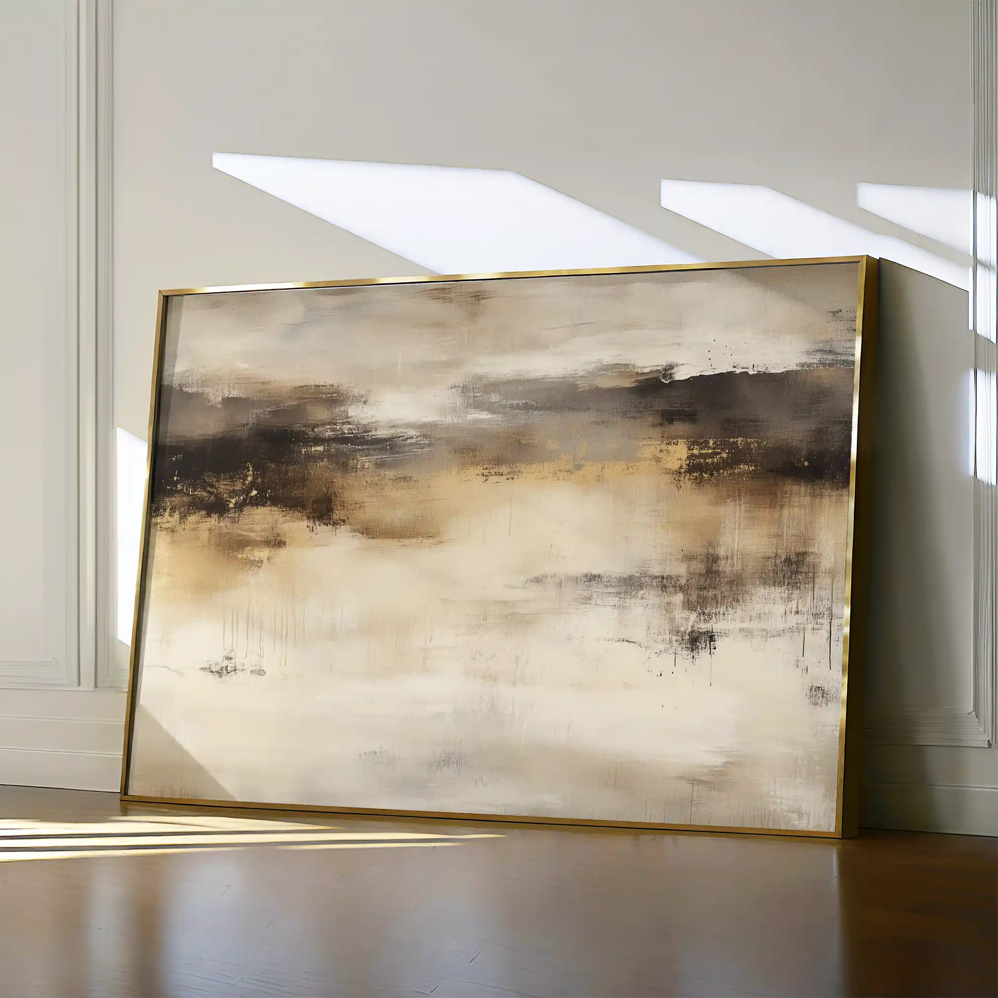 Abstract 297 Canvas Art 60 x 40 cm / Black