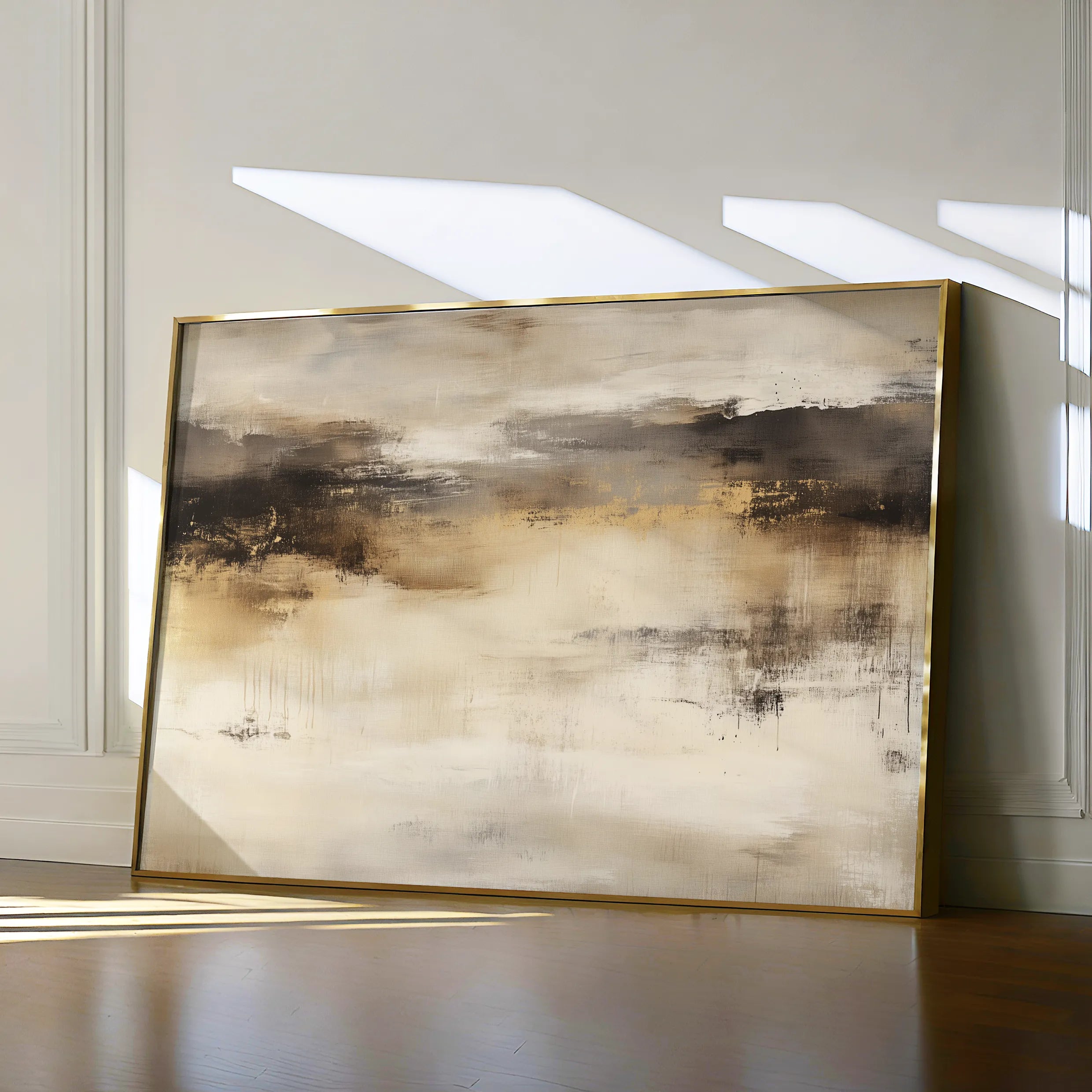 Abstract 297 Canvas Art 60 x 40 cm / Black