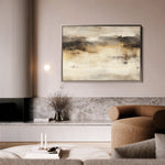 Abstract 297 Canvas Art 60 x 40 cm / Black
