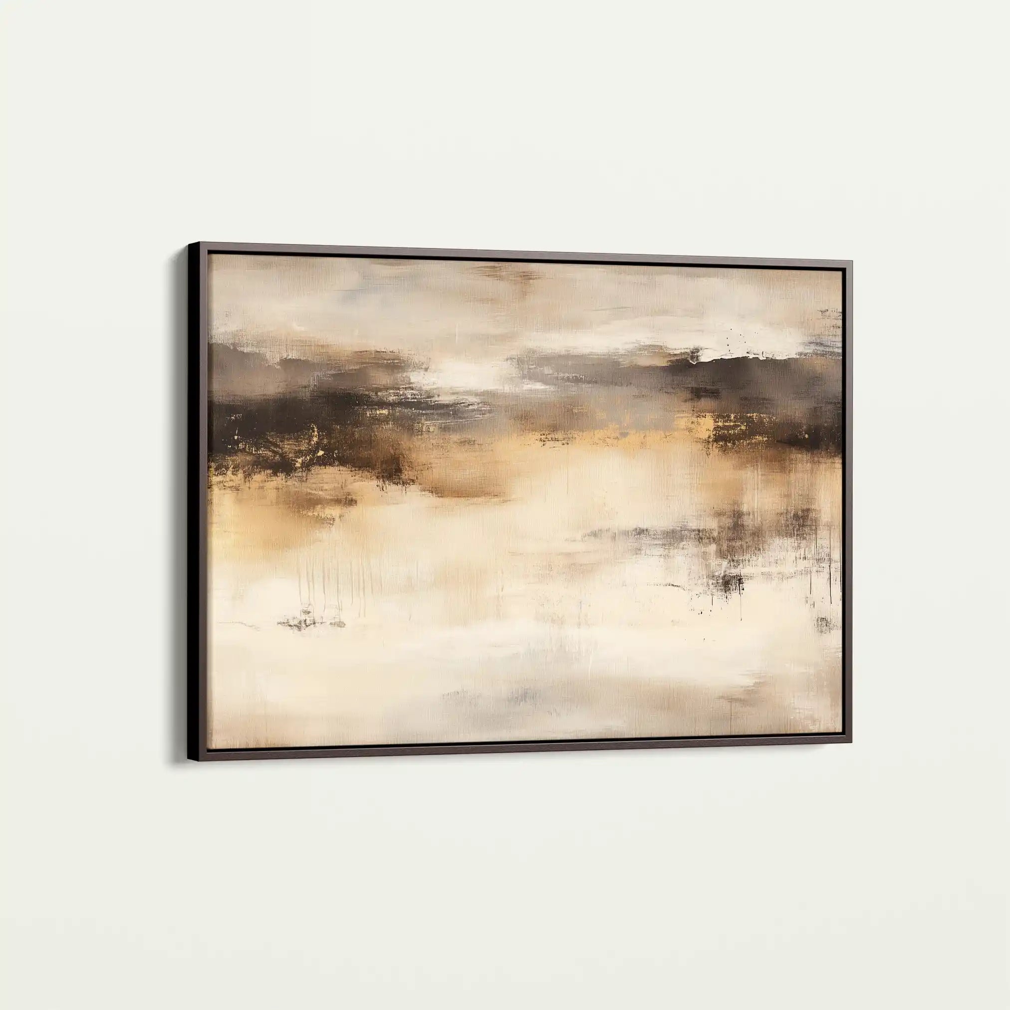 Abstract 297 Canvas Art 60 x 40 cm / Black