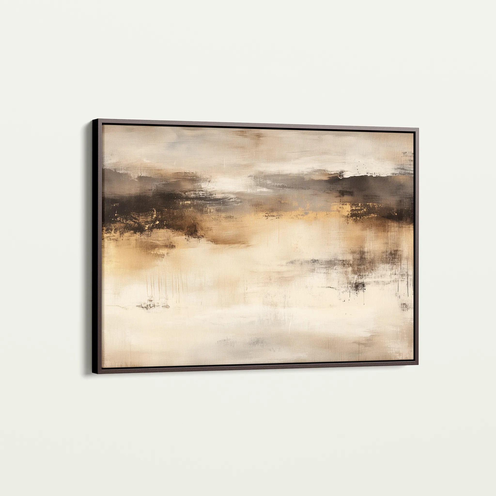 Abstract 297 Canvas Art 60 x 40 cm / Black