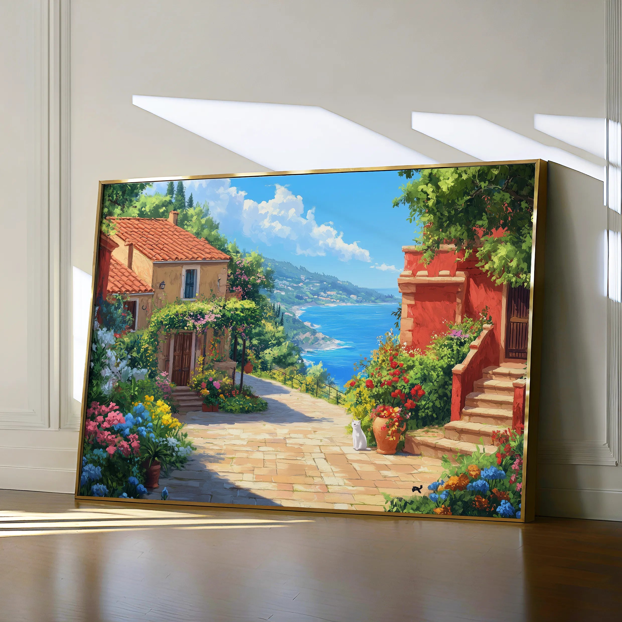 Landscape 297 Canvas Art 60 x 40 cm / Black