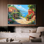 Landscape 297 Canvas Art 60 x 40 cm / Black