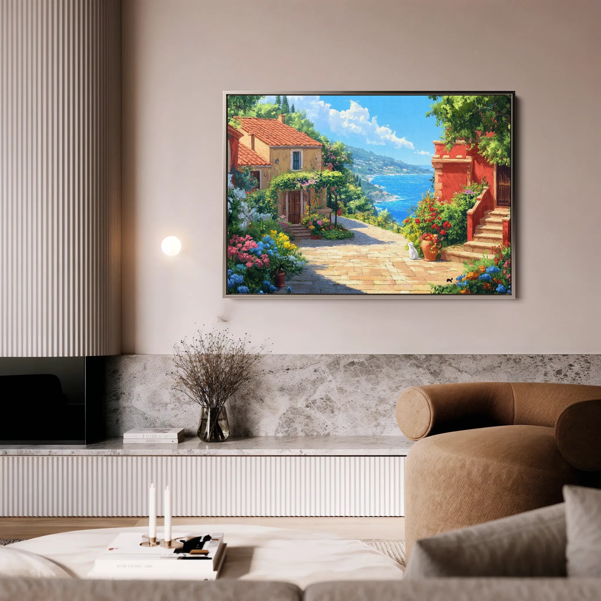 Landscape 297 Canvas Art 60 x 40 cm / Black