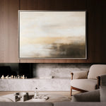 Abstract 298 Canvas Art 60 x 40 cm / Black