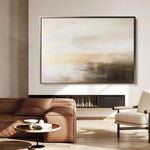 Abstract 298 Canvas Art 60 x 40 cm / Black