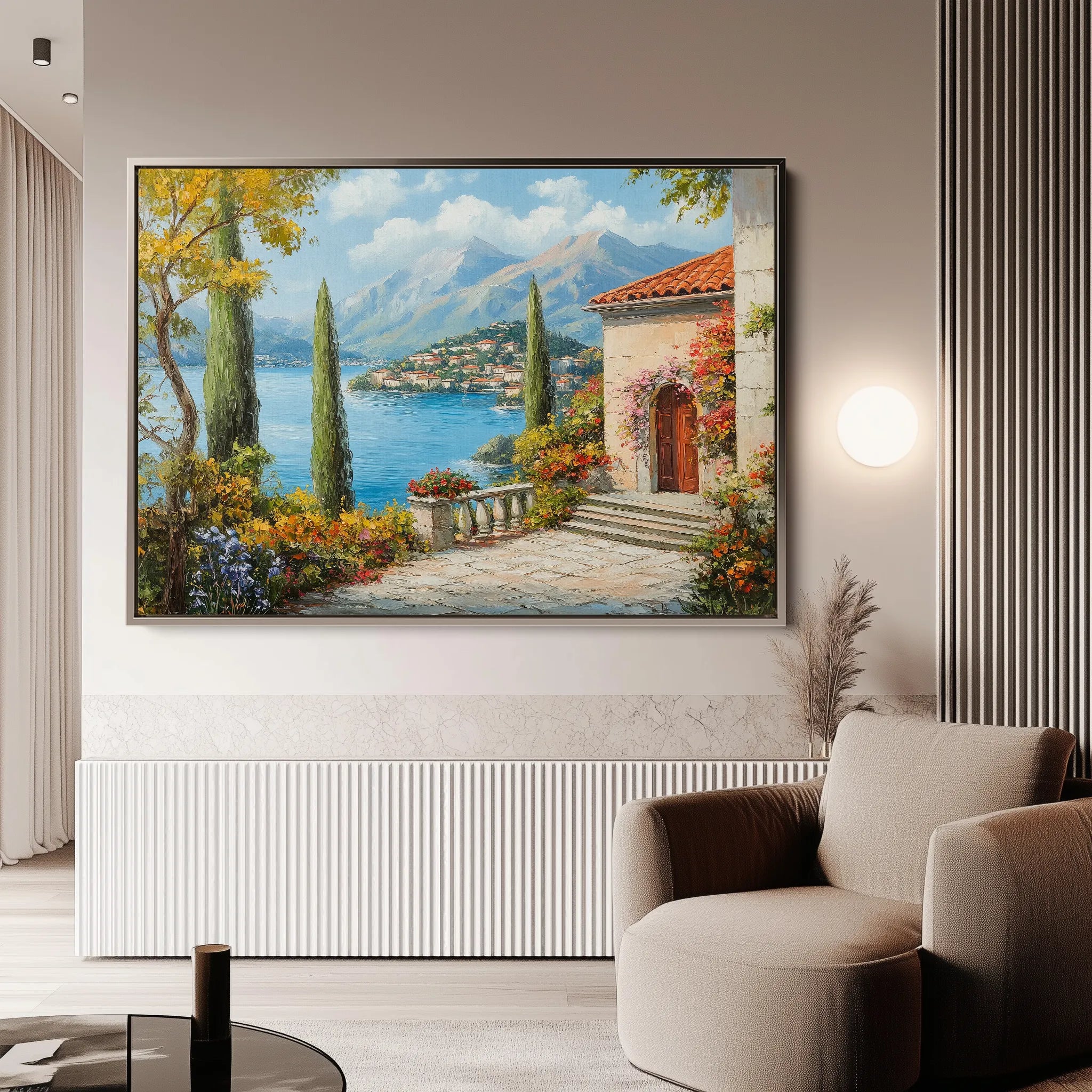 Landscape 298 Canvas Art 60 x 40 cm / Black