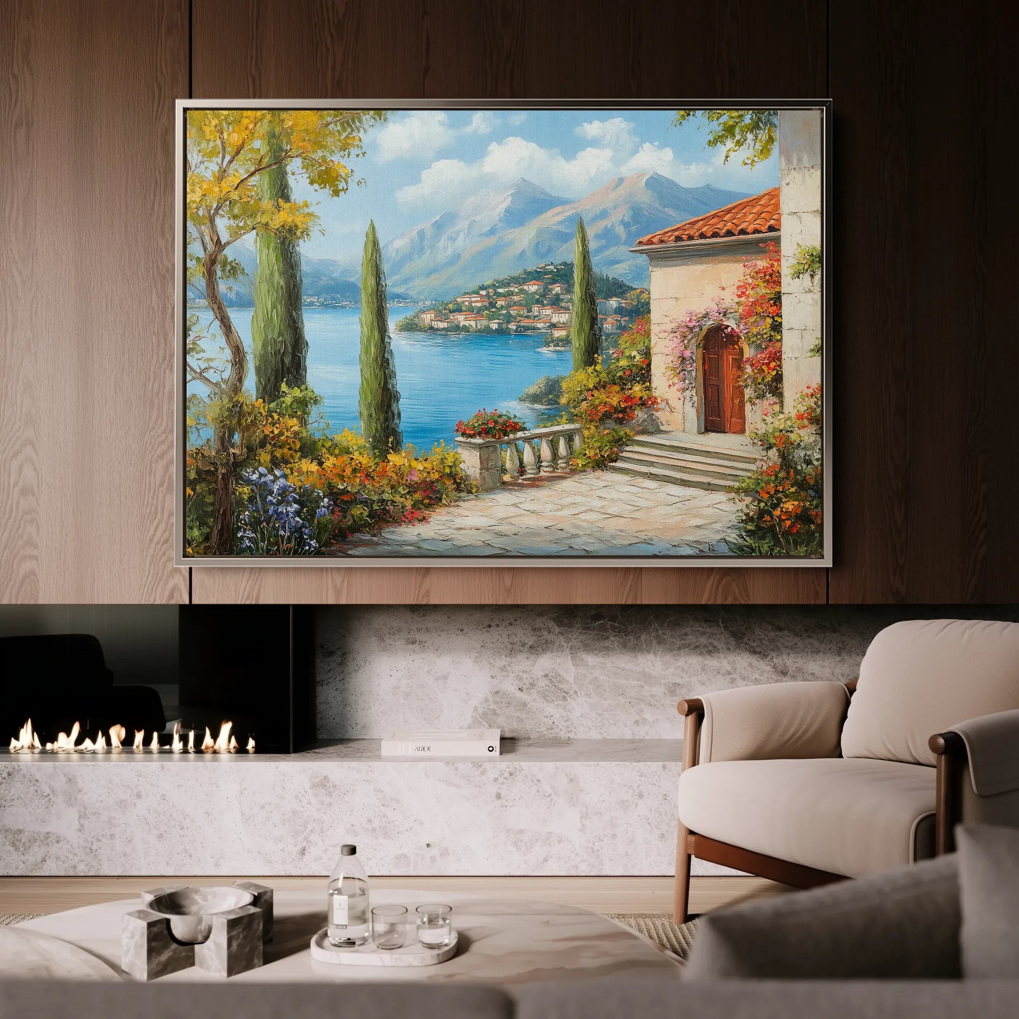 Landscape 298 Canvas Art 60 x 40 cm / Black