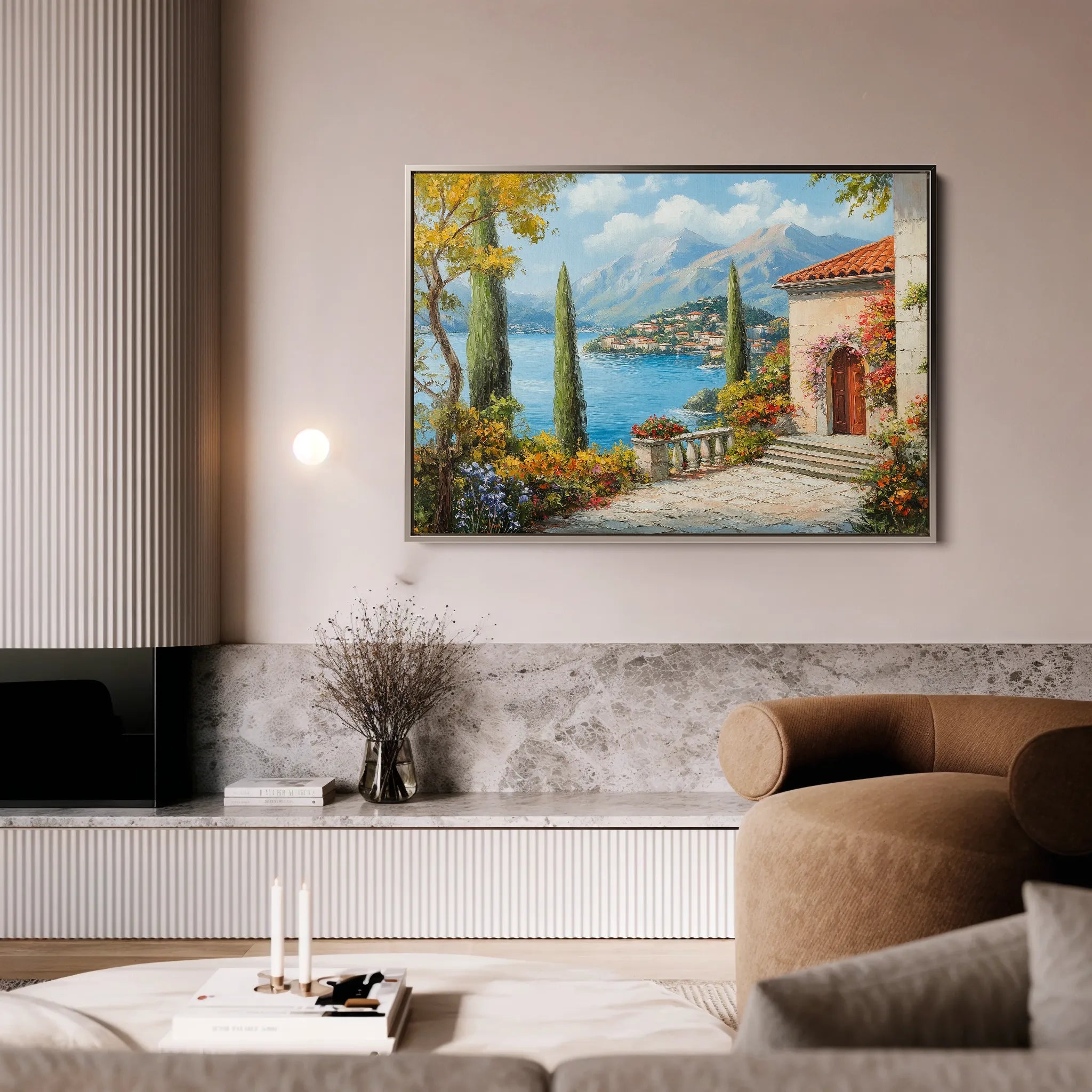 Landscape 298 Canvas Art 60 x 40 cm / Black