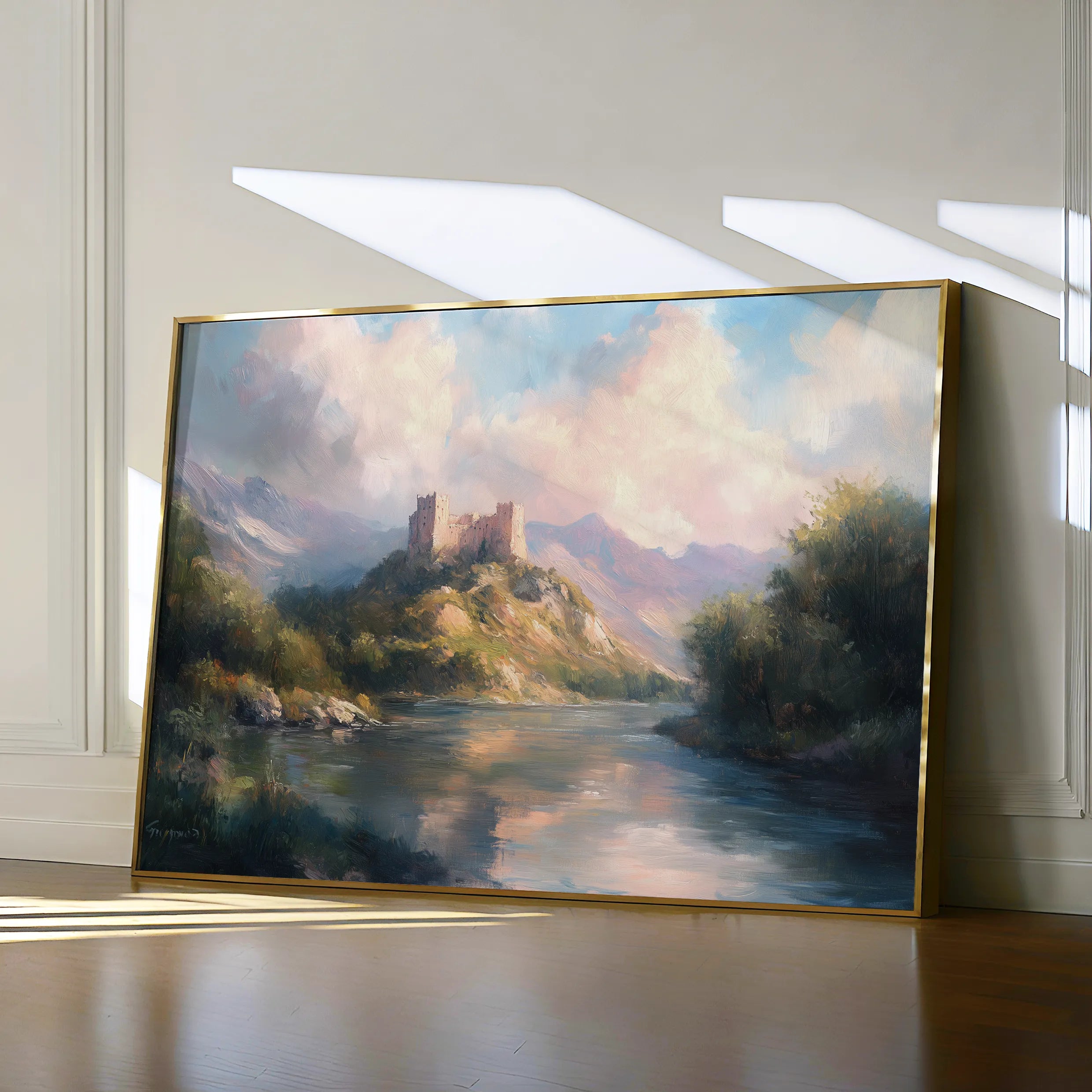 Landscape 300 Canvas Art 60 x 40 cm / Black