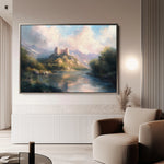 Landscape 300 Canvas Art 60 x 40 cm / Black
