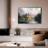 Landscape 300 Canvas Art 60 x 40 cm / Black