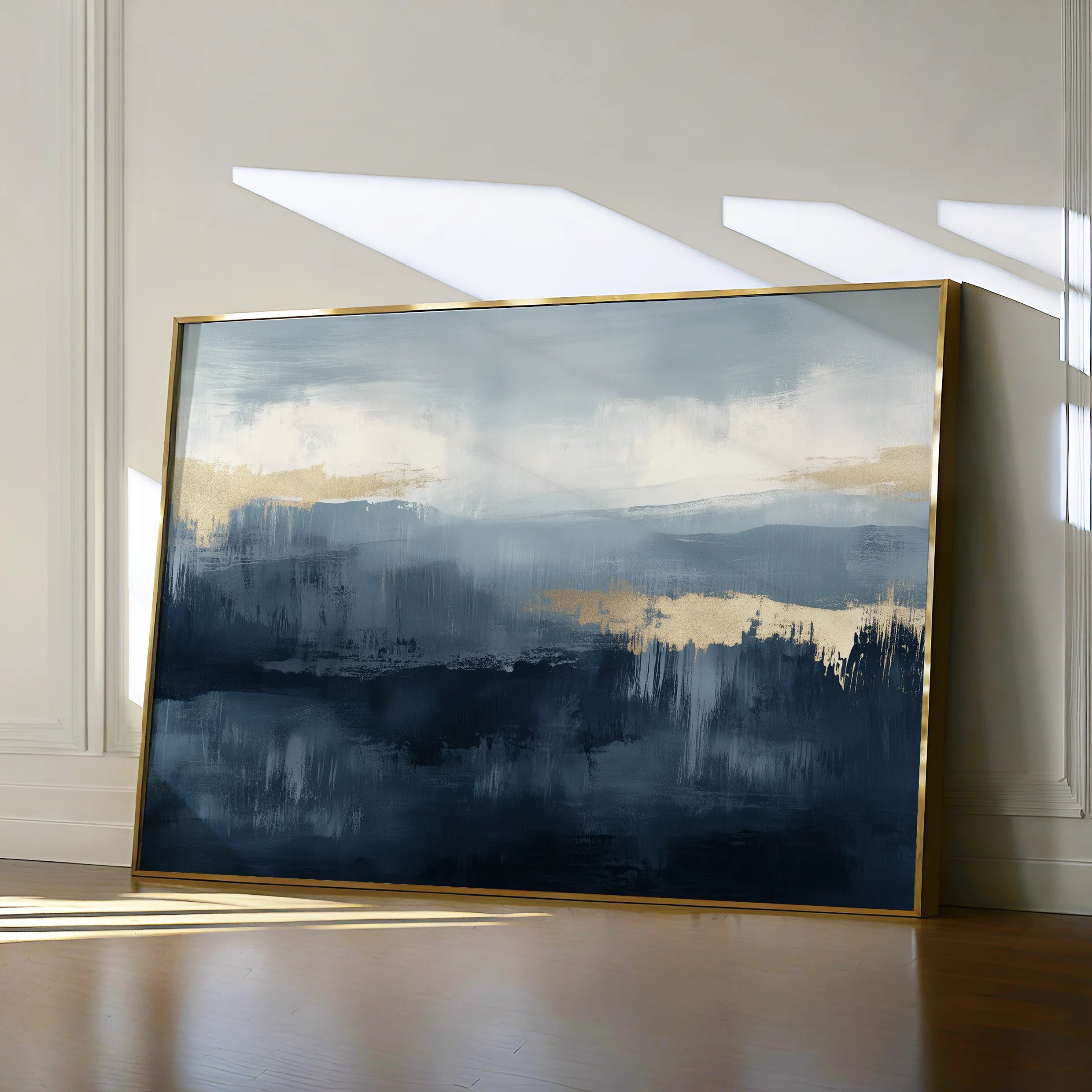 Abstract 301 Canvas Art 60 x 40 cm / Black