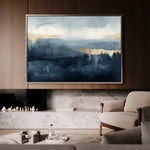 Abstract 301 Canvas Art 60 x 40 cm / Black