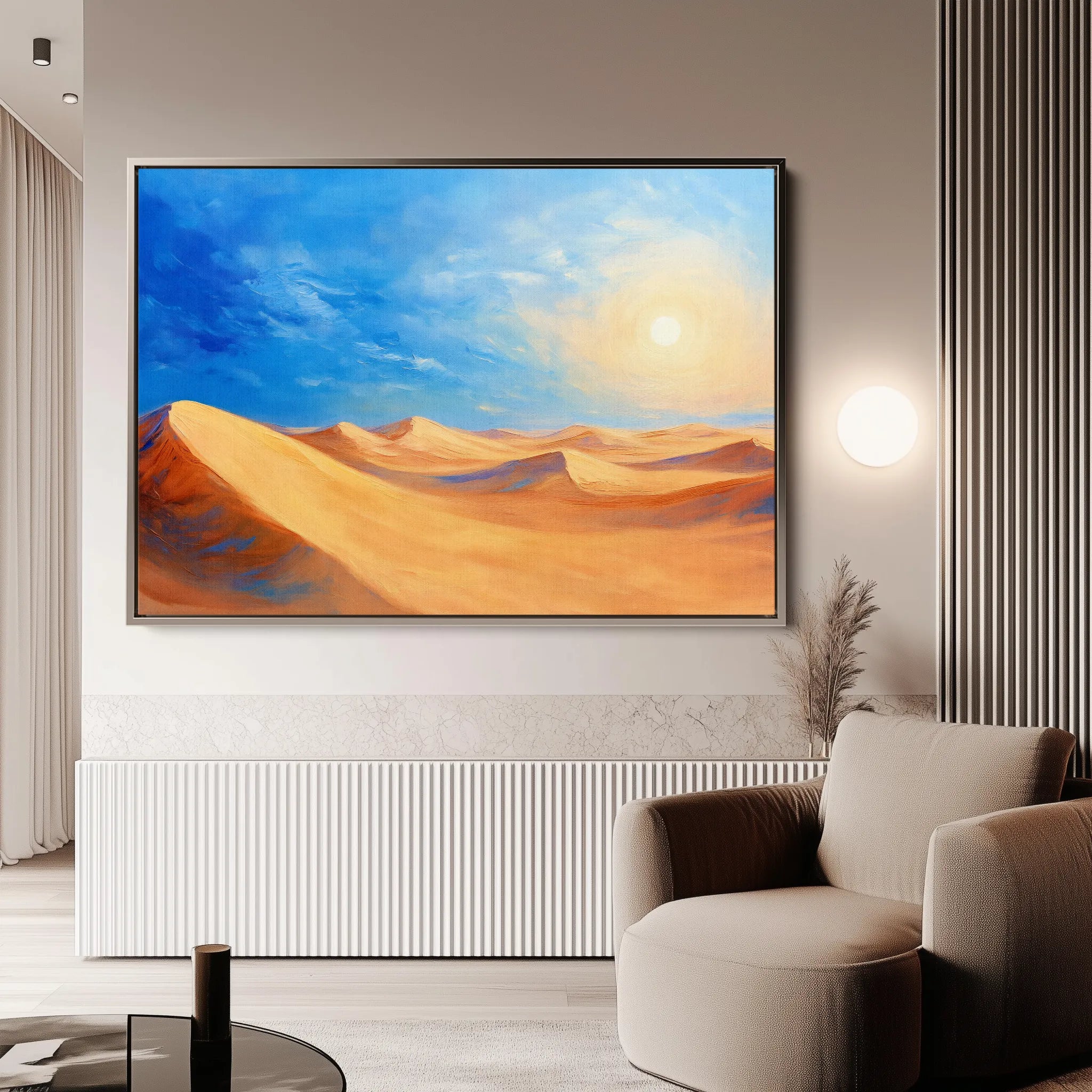 Landscape 301 Canvas Art 60 x 40 cm / Black