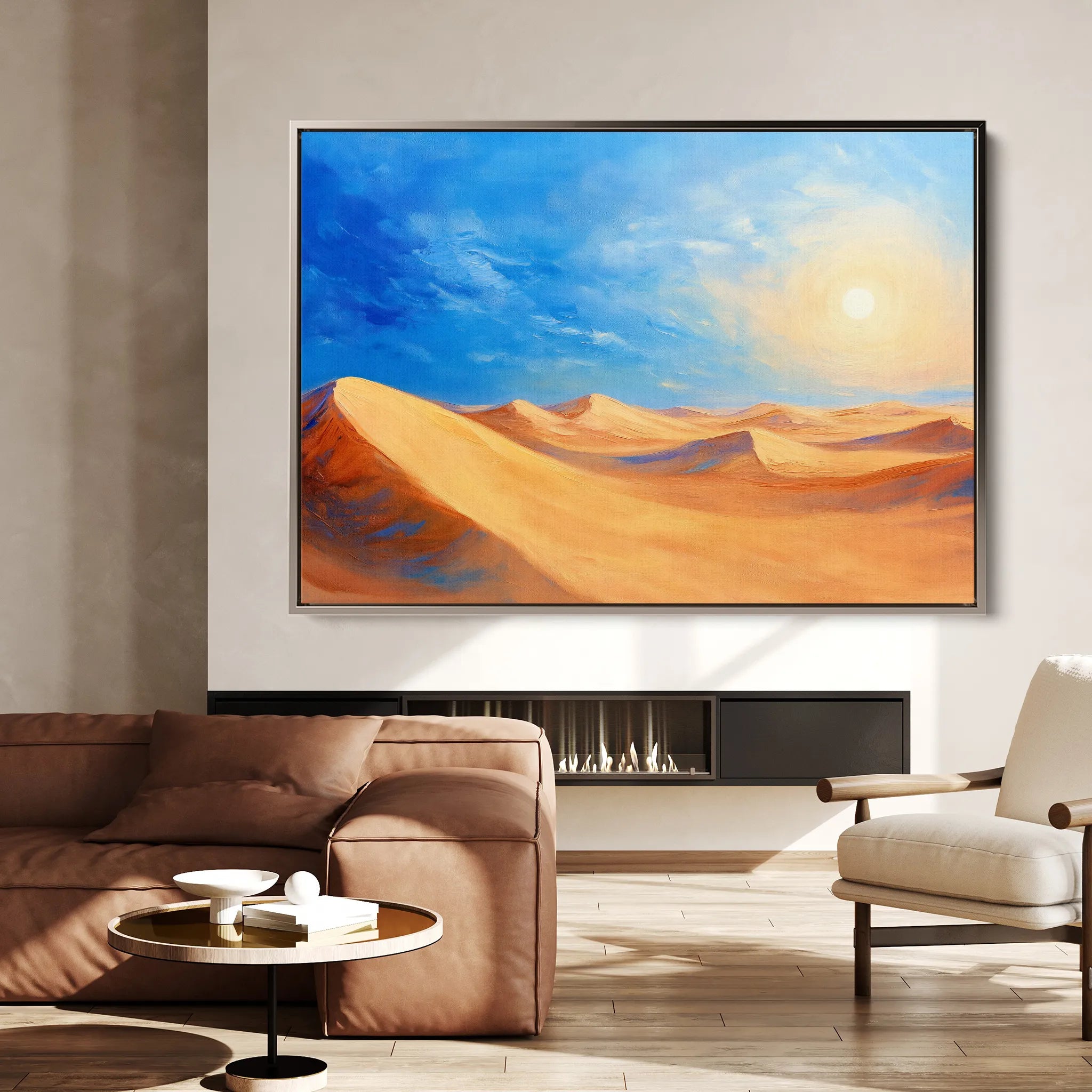 Landscape 301 Canvas Art 60 x 40 cm / Black