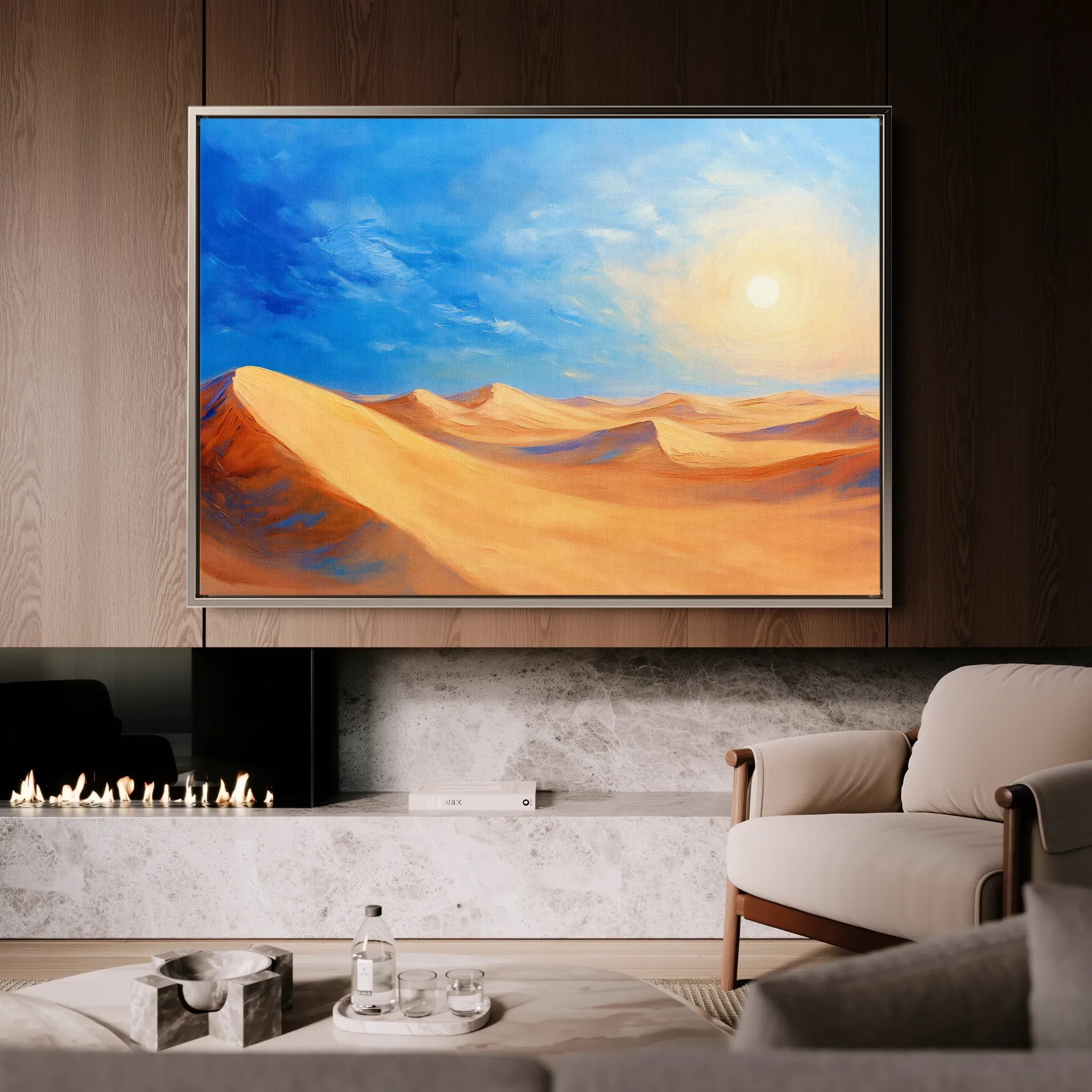 Landscape 301 Canvas Art 60 x 40 cm / Black