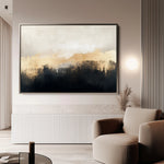 Abstract 302 Canvas Art 60 x 40 cm / Black