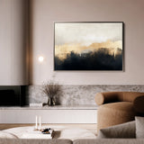 Abstract 302 Canvas Art 60 x 40 cm / Black