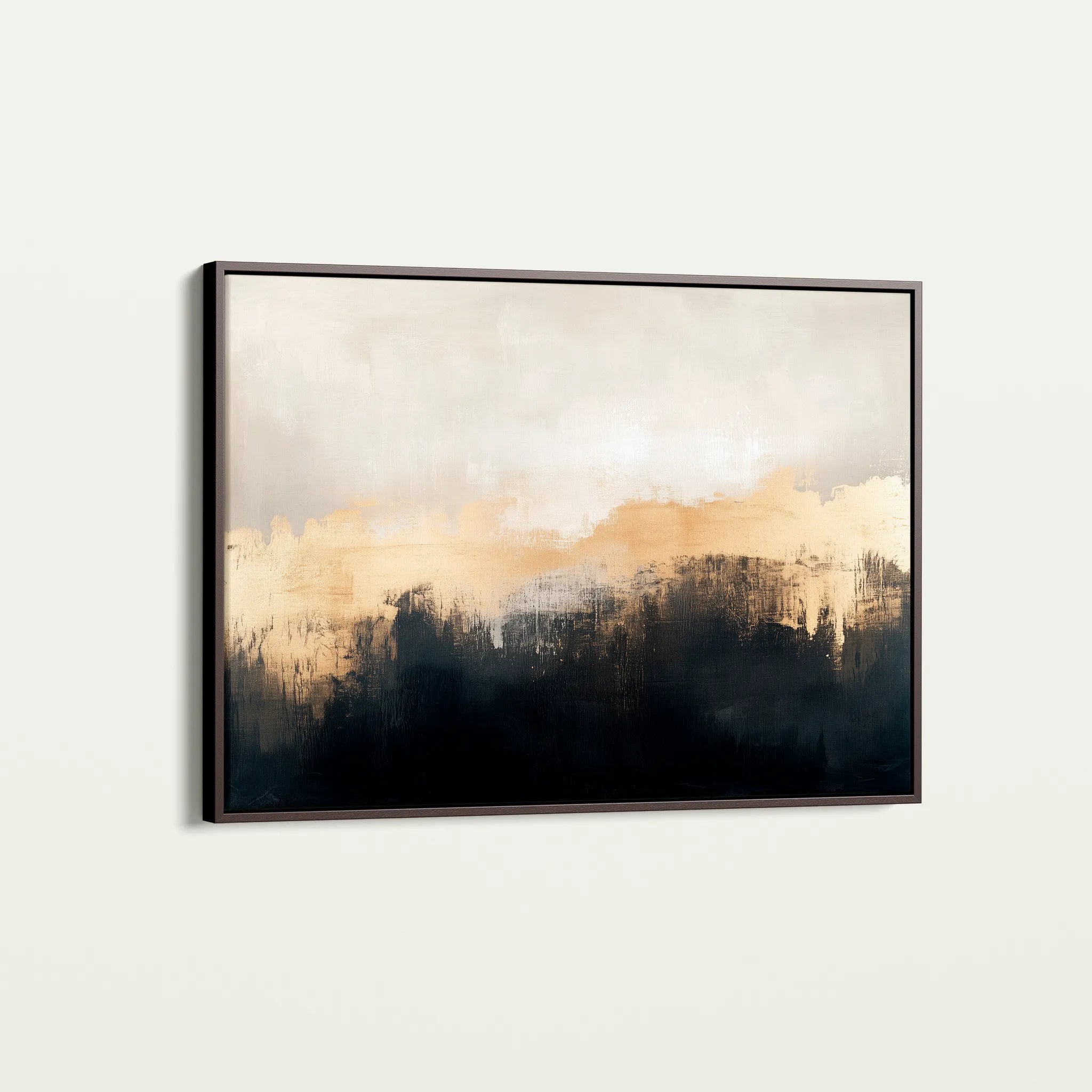 Abstract 302 Canvas Art 60 x 40 cm / Black