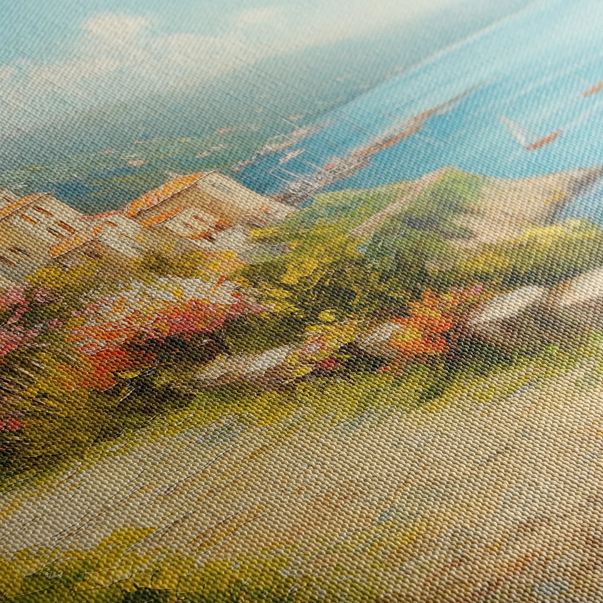 Landscape 302 Canvas Art 60 x 40 cm / Black