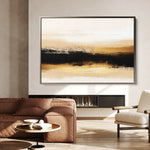 Abstract 303 Canvas Art 60 x 40 cm / Black