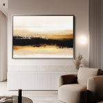 Abstract 303 Canvas Art 60 x 40 cm / Black