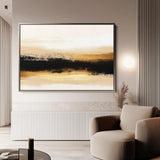Abstract 303 Canvas Art 60 x 40 cm / Black