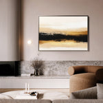 Abstract 303 Canvas Art 60 x 40 cm / Black