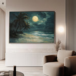 Landscape 303 Canvas Art 60 x 40 cm / Black