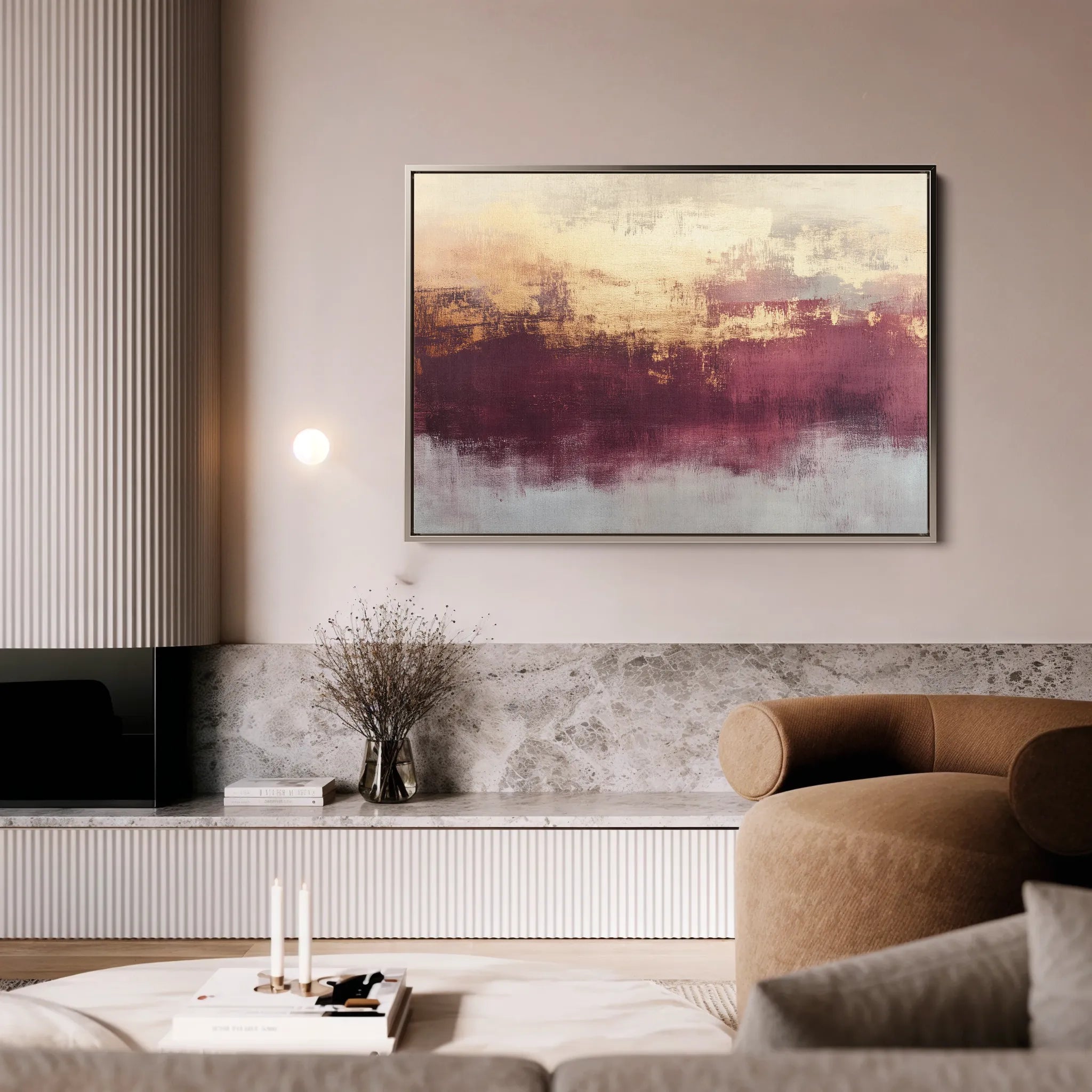 Abstract 304 Canvas Art 60 x 40 cm / Black