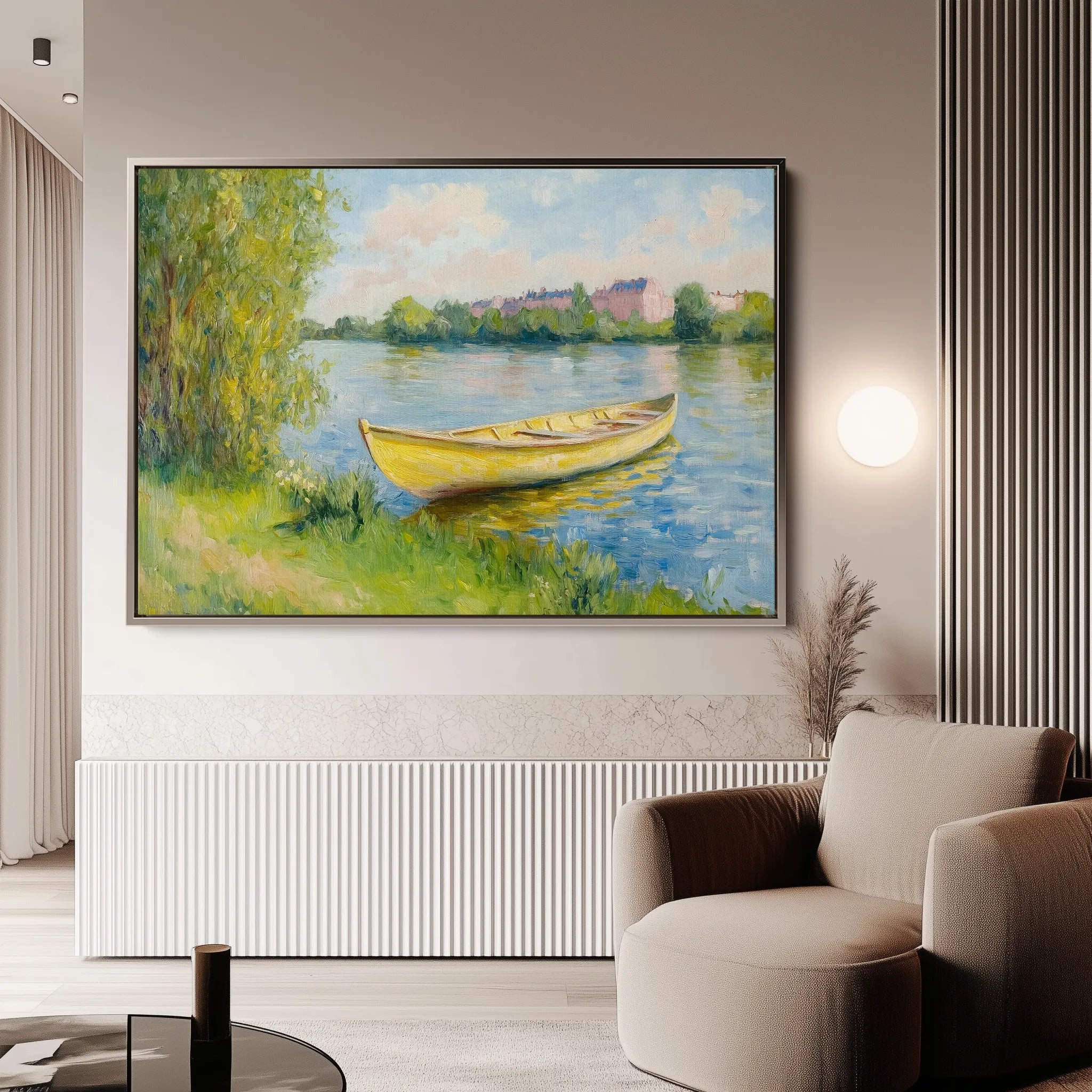 Landscape 304 Canvas Art 60 x 40 cm / Black
