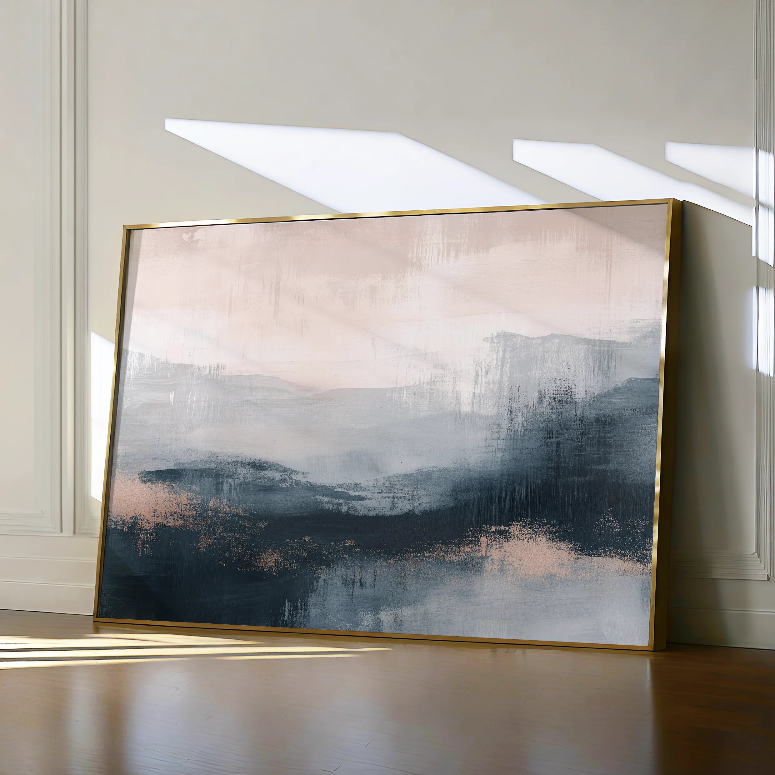 Abstract 305 Canvas Art 60 x 40 cm / Black